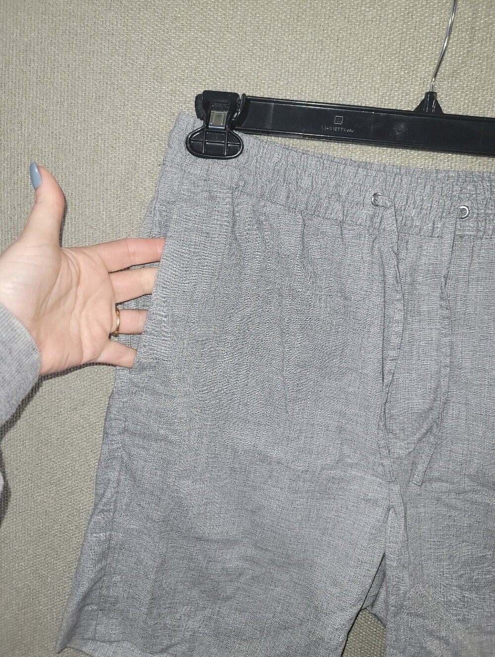 H&M Size Small Light Gray Drawstring Shorts - Picture 2 of 5